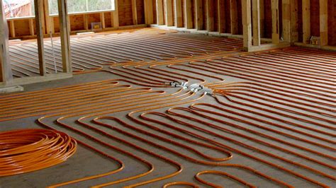 radiant floor heater installation